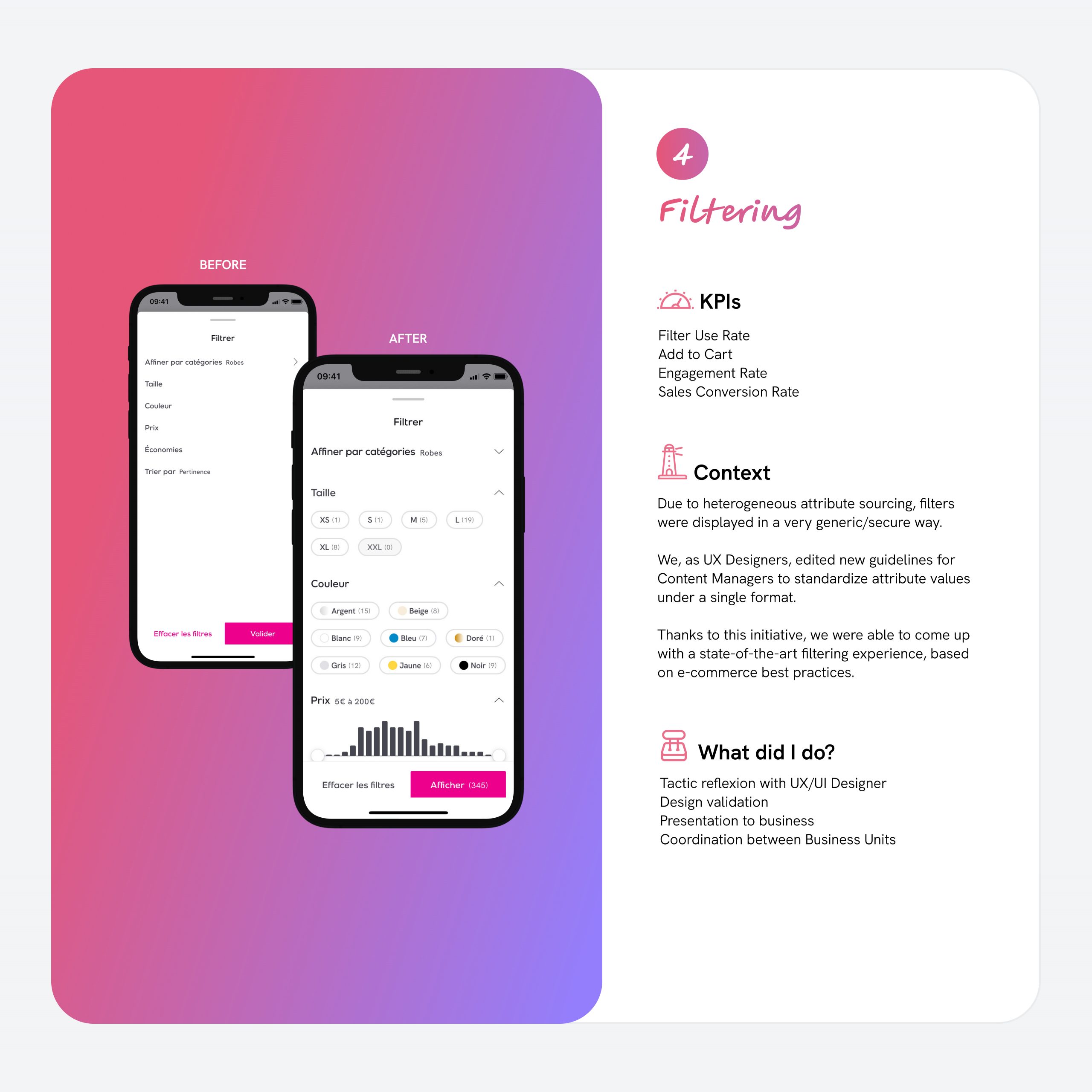 Usecase filtering